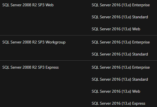 Microsoft SQL Server upgrade Manual